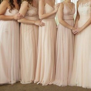 Pale Pink Jenny Yoo Bridesmaid Dress